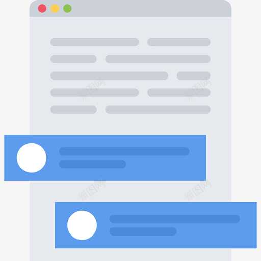 评论博客2平面图标svg_新图网 https://ixintu.com 博客2 平面 评论