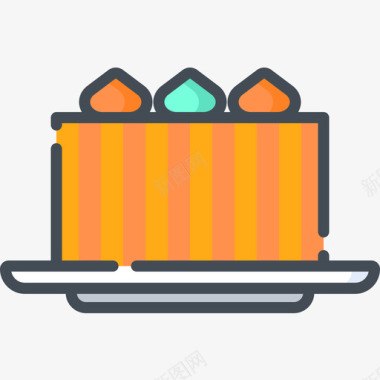 蛋糕蛋糕店53双色图标图标
