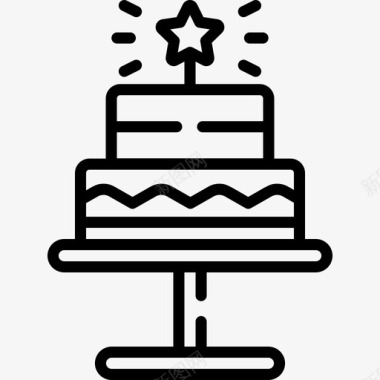 蛋糕新年11直系图标图标