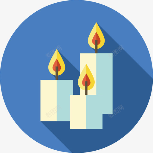 蜡烛圣诞84平的图标svg_新图网 https://ixintu.com 圣诞84 平的 蜡烛