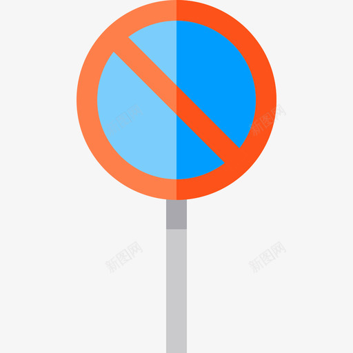 禁止停车禁止信号图标svg_新图网 https://ixintu.com 禁止信号 禁止停车