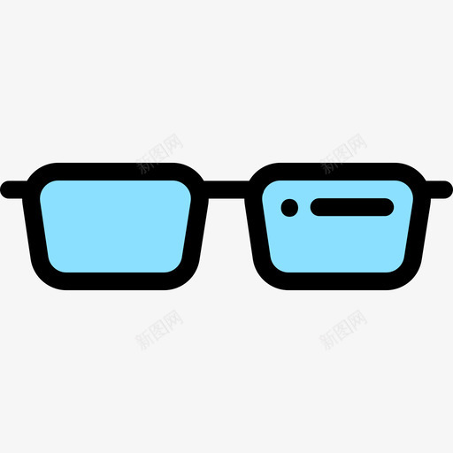 眼镜书呆子4线性颜色图标svg_新图网 https://ixintu.com 书呆子4 眼镜 线性颜色