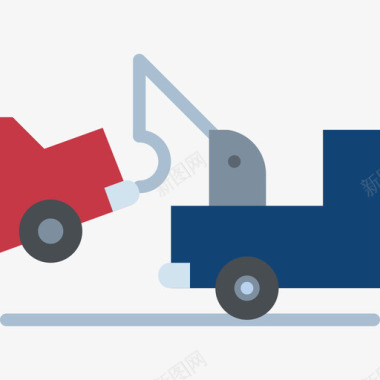 拖车保险4平车图标图标