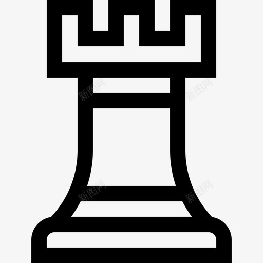 国际象棋自由时间3直线图标svg_新图网 https://ixintu.com 国际象棋 直线 自由时间3