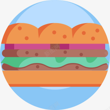 三明治野餐33平的图标图标