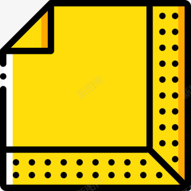 餐巾美食7黄色图标图标