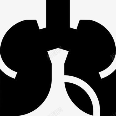 肺健康69充满图标图标