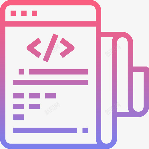 编码网页开发16线性梯度图标svg_新图网 https://ixintu.com 线性梯度 编码 网页开发16
