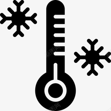 温度计天气143固态图标图标