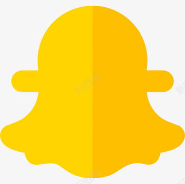 Snapchat社交媒体49扁平图标图标