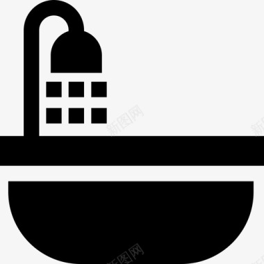 浴缸卫生常规6装满水图标图标
