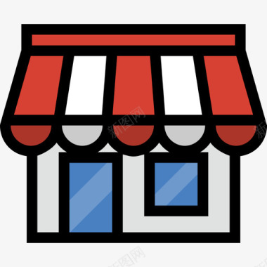 商铺搜索引擎优化营销业务财务线颜色图标图标