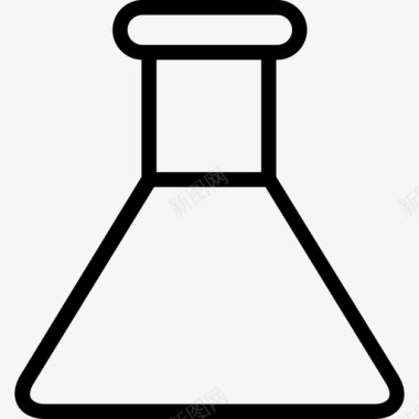 烧瓶科学32线性图标图标