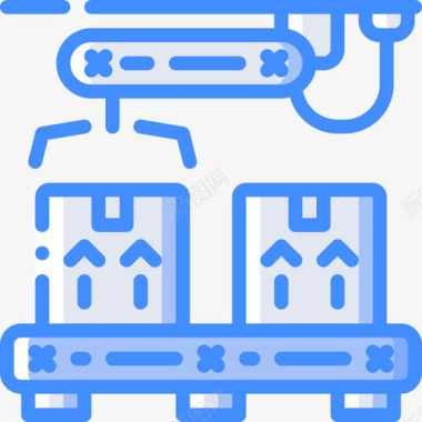 输送机工业39蓝色图标图标