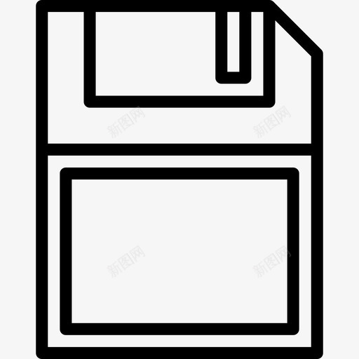 软盘计算机9线性图标svg_新图网 https://ixintu.com 线性 计算机9 软盘