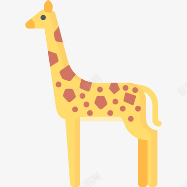 长颈鹿动物园9公寓图标图标