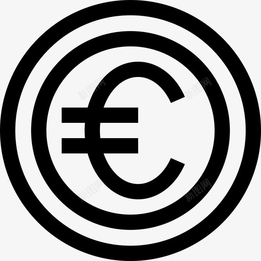 硬币荷兰3直线图标svg_新图网 https://ixintu.com 直线 硬币 荷兰3