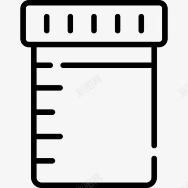 尿液药物10线性图标图标