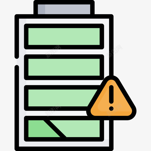 电池通知5线颜色图标svg_新图网 https://ixintu.com 电池 线颜色 通知5