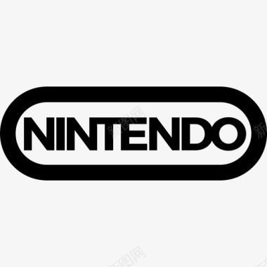 任天堂视频游戏logo5线性图标图标