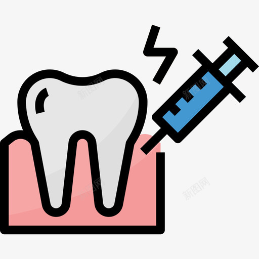 麻醉牙科9线颜色图标svg_新图网 https://ixintu.com 牙科9 线颜色 麻醉