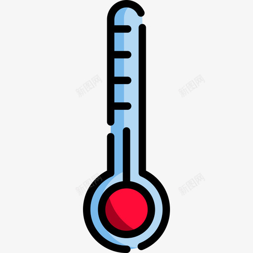 温度计秋季20线性颜色图标svg_新图网 https://ixintu.com 温度计 秋季20 线性颜色