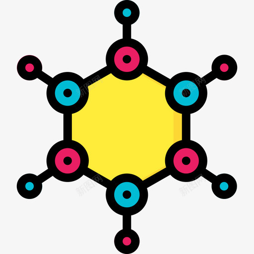 分子物理4线性颜色图标svg_新图网 https://ixintu.com 分子 物理4 线性颜色