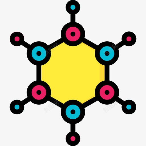 分子物理4线性颜色图标svg_新图网 https://ixintu.com 分子 物理4 线性颜色