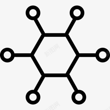 细胞科学32线性图标图标