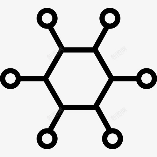 细胞科学32线性图标svg_新图网 https://ixintu.com 科学32 线性 细胞