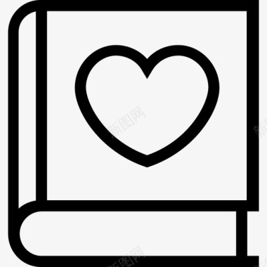 书爱情浪漫5直系图标图标