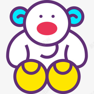 泰迪熊54号宝宝魔法图标图标