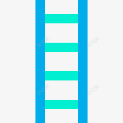 梯子施工和工具3扁平图标svg_新图网 https://ixintu.com 扁平 施工和工具3 梯子