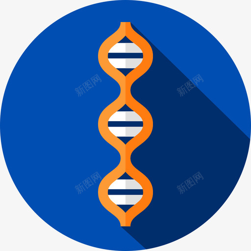 Dna化学24扁平图标svg_新图网 https://ixintu.com Dna 化学24 扁平