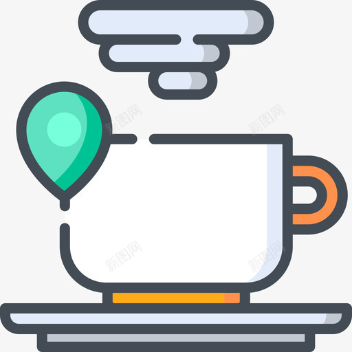 咖啡杯旅游应用程序10双色图标svg_新图网 https://ixintu.com 双色 咖啡杯 旅游应用程序10