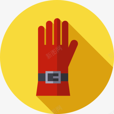 手套冬装及附件扁平图标图标