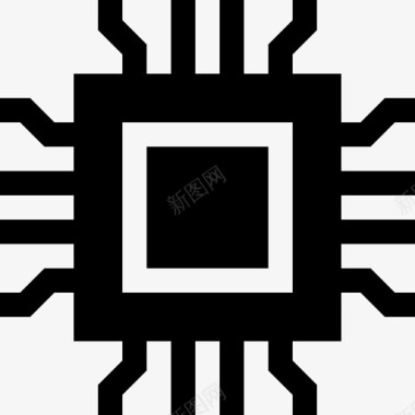 微芯片互联网技术3填充图标图标