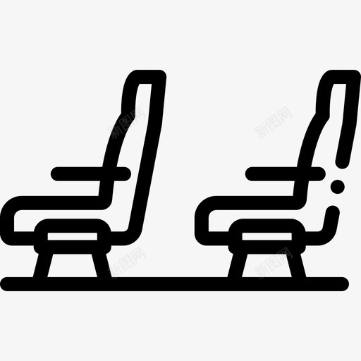 座位运输86直线图标svg_新图网 https://ixintu.com 座位 直线 运输86