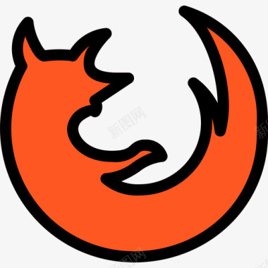 Firefox徽标和品牌2线性颜色图标图标