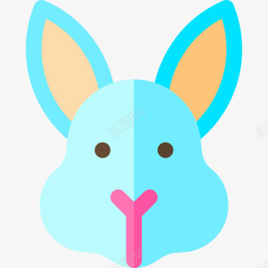 兔子野生动物2公寓图标图标