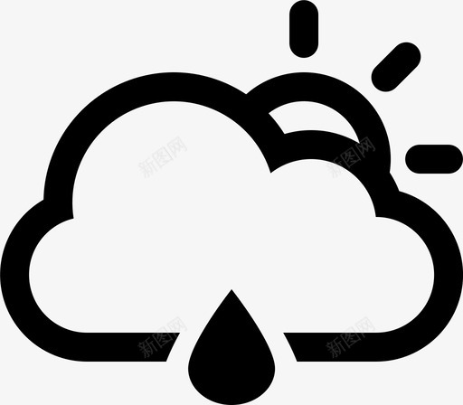 Cloud Raindrop Sunsvg_新图网 https://ixintu.com Cloud Raindrop Sun