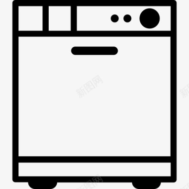 洗碗机家用电器2台直列式图标图标