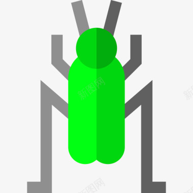 蟋蟀昆虫15扁平图标图标