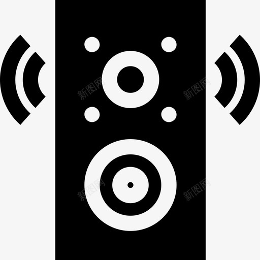 扬声器媒体技术11填充图标svg_新图网 https://ixintu.com 填充 媒体技术11 扬声器