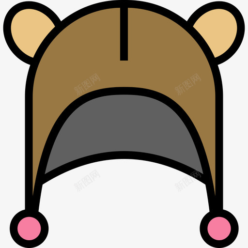 帽子55岁婴儿线性颜色图标svg_新图网 https://ixintu.com 55岁婴儿 帽子 线性颜色