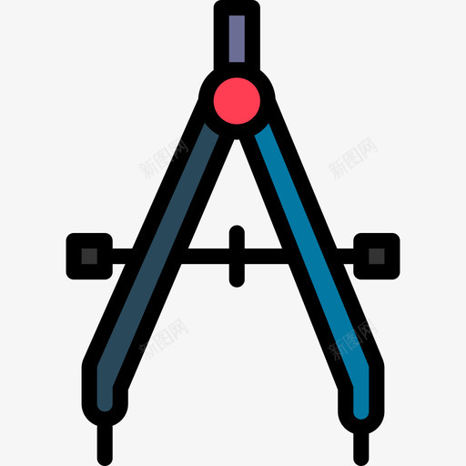指南针教育111线颜色图标svg_新图网 https://ixintu.com 指南针 教育111 线颜色