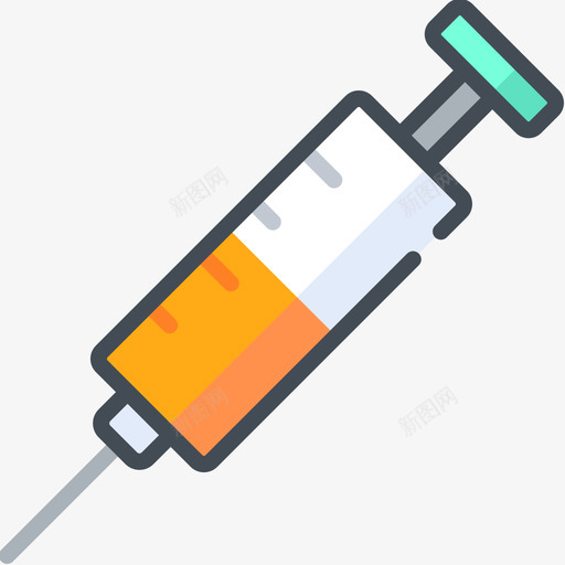 注射器药物14双色图标svg_新图网 https://ixintu.com 双色 注射器 药物14