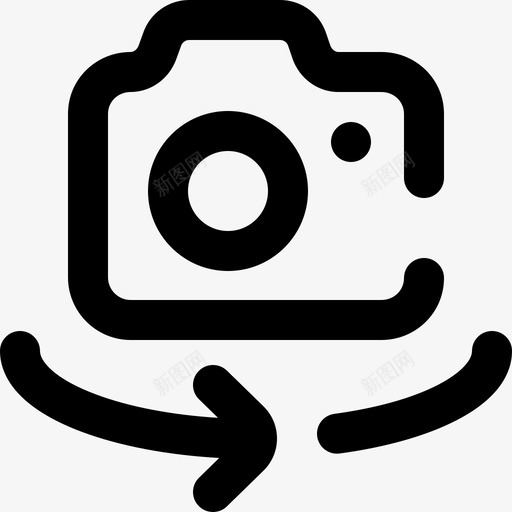 照相机照相机接口14轮廓图标svg_新图网 https://ixintu.com 照相机 照相机接口14 轮廓