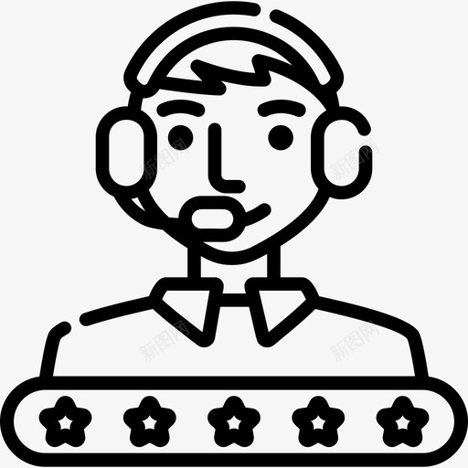 等级呼叫中心8线性图标svg_新图网 https://ixintu.com 呼叫中心8 等级 线性