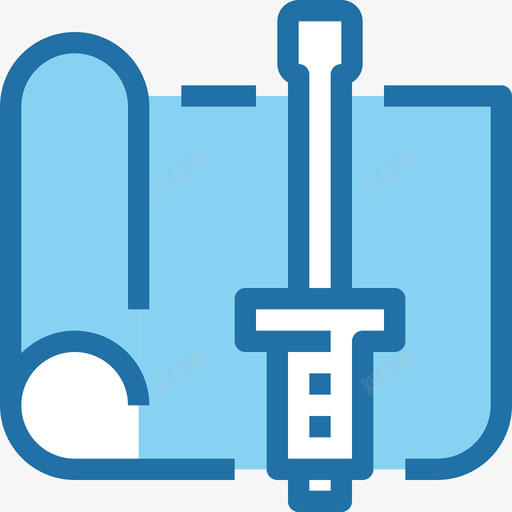 螺丝刀工业7号蓝色图标svg_新图网 https://ixintu.com 工业7号 蓝色 螺丝刀